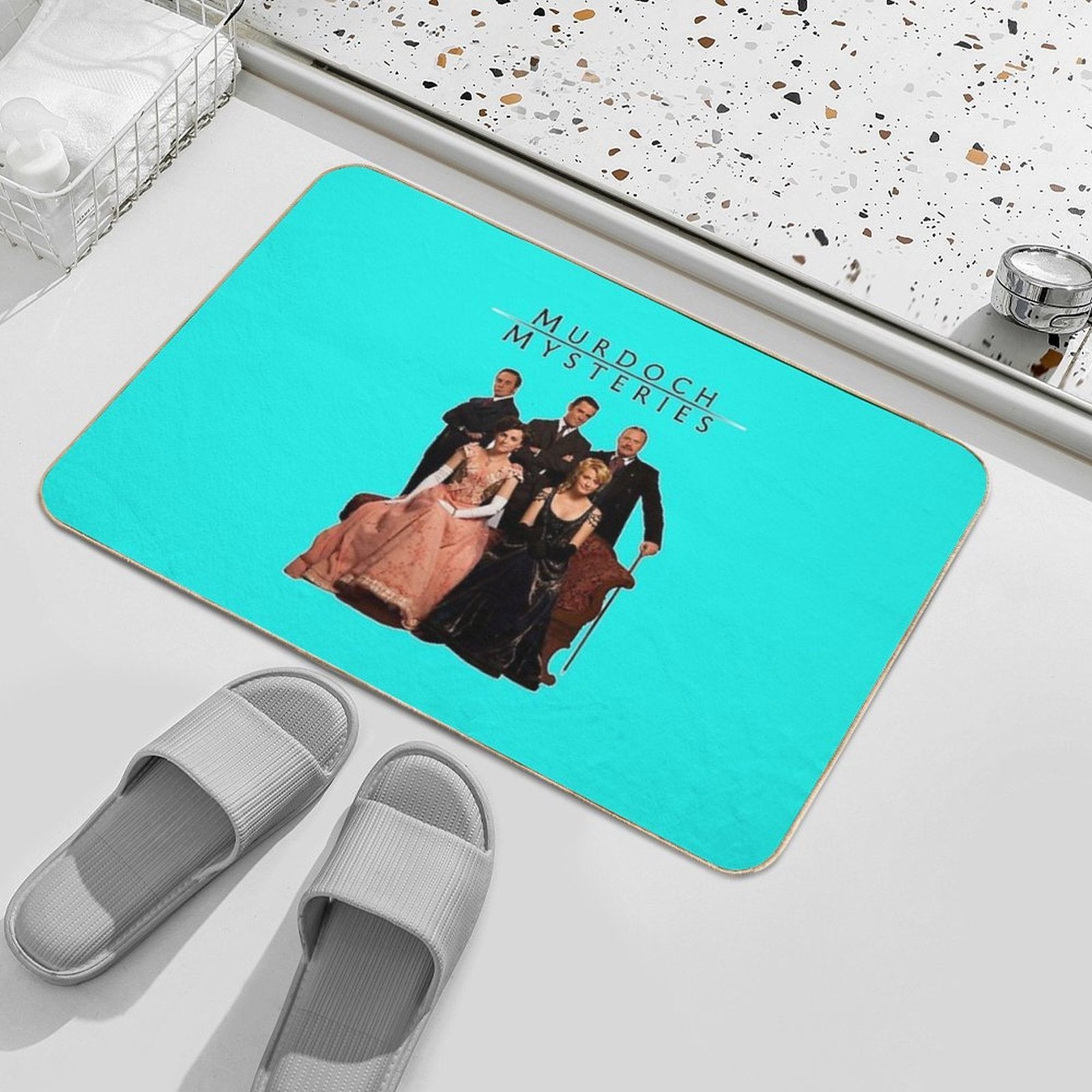 Murdoch Mysteries Design  Pet-Safe Bath Mat