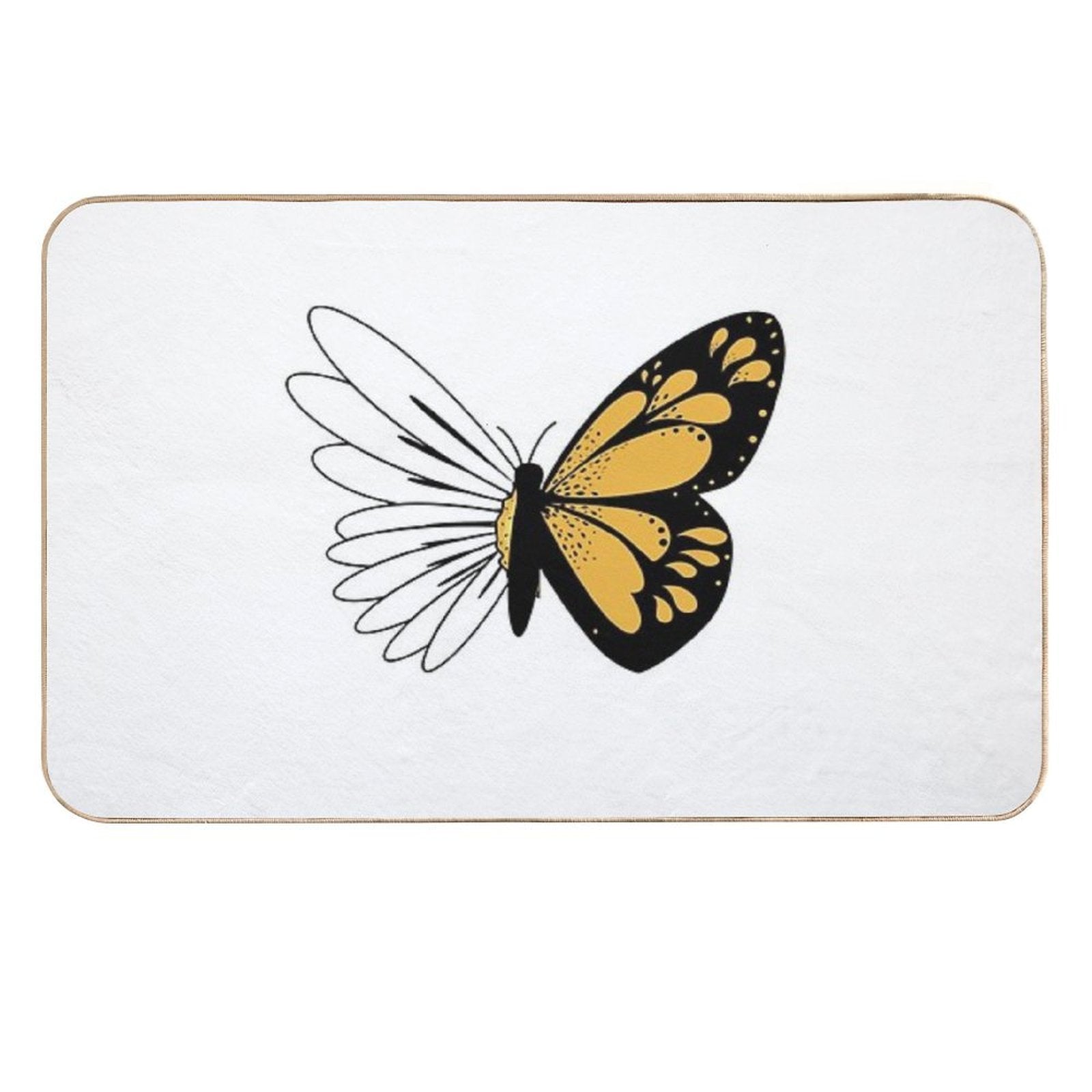 Daisy Butterfly  Versatile Bath Mat