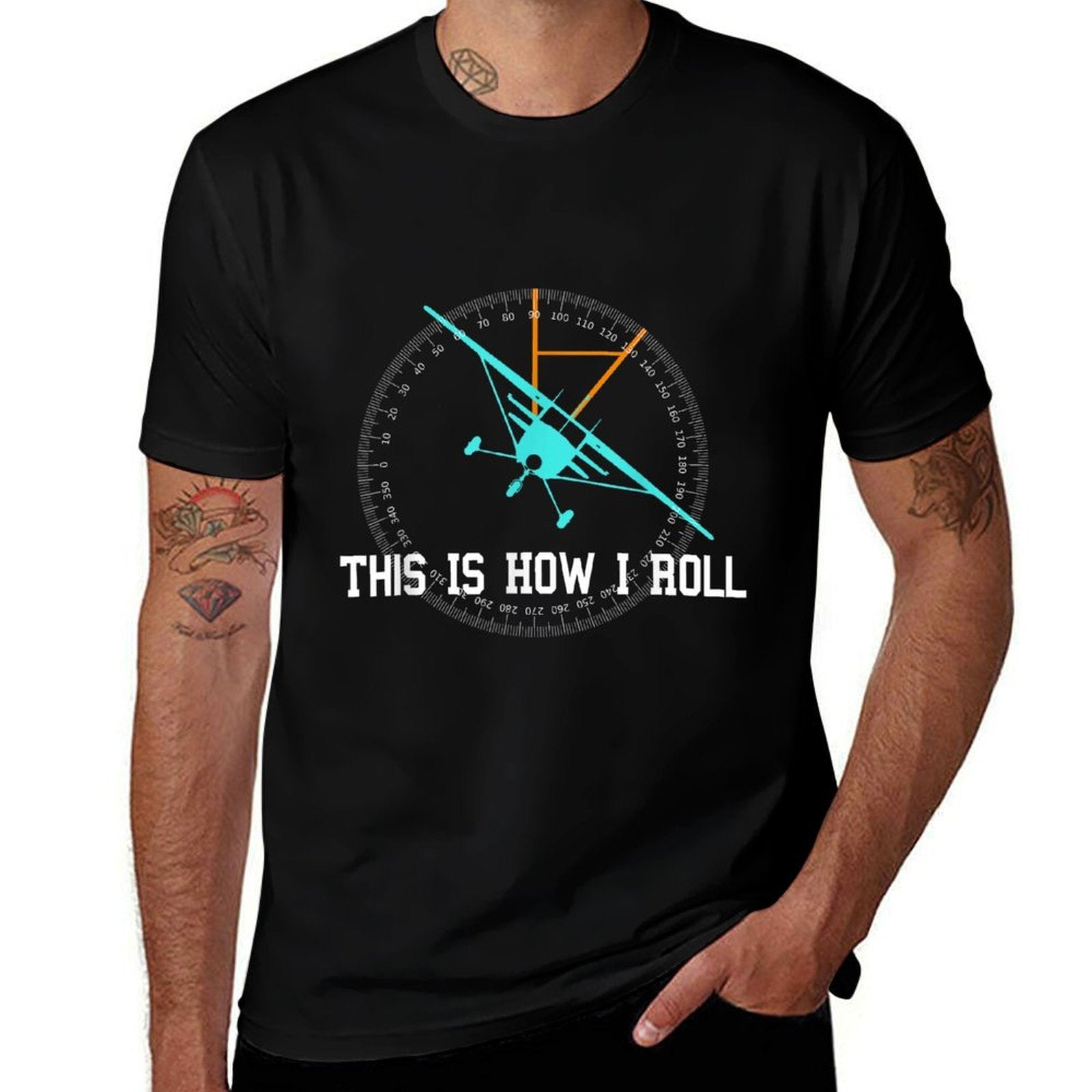 This Is How We Roll Pilot Shirt Funny Airplane Aircrafts  Classic T-Shirt