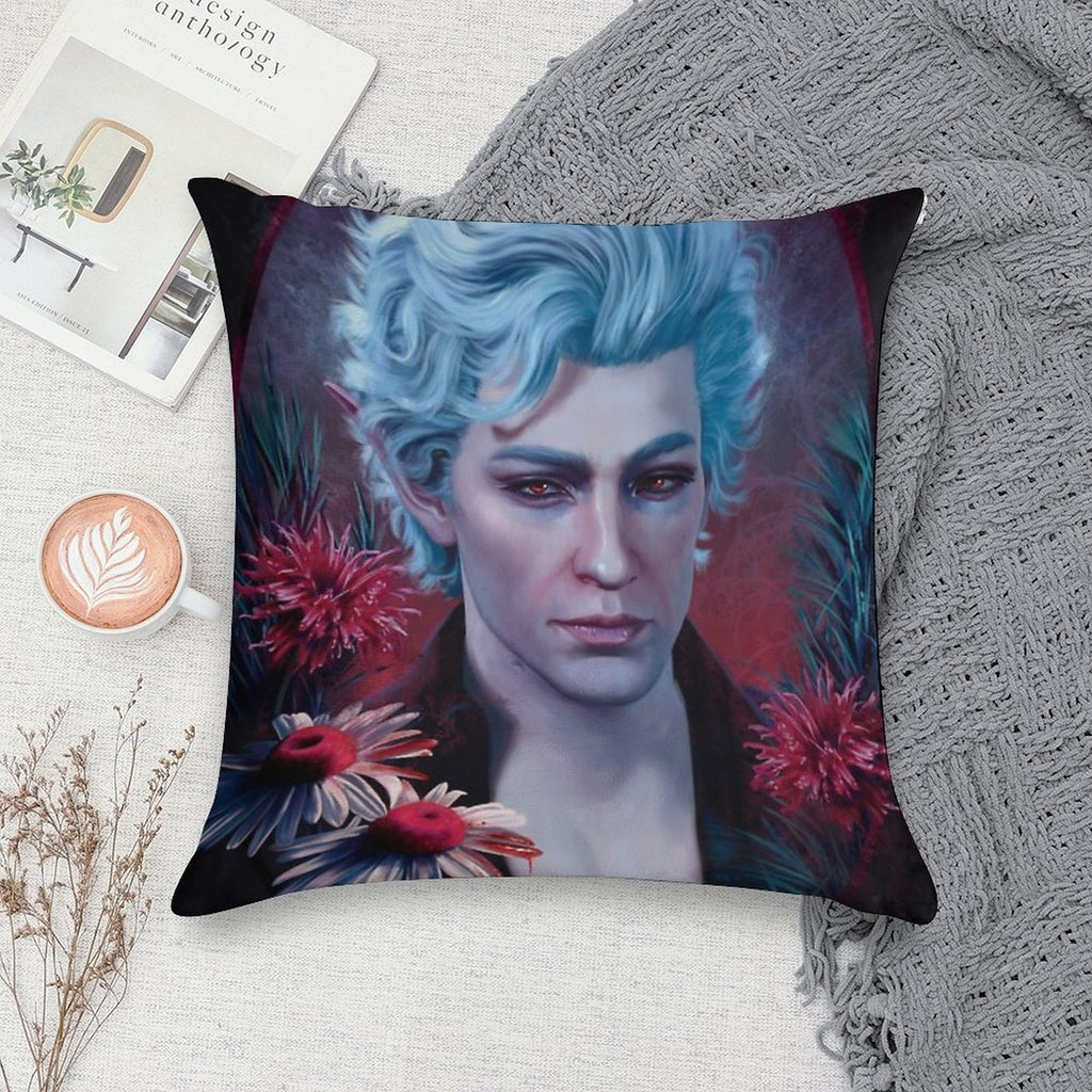 Astarion Portrait Soft Washable Throw Pillow