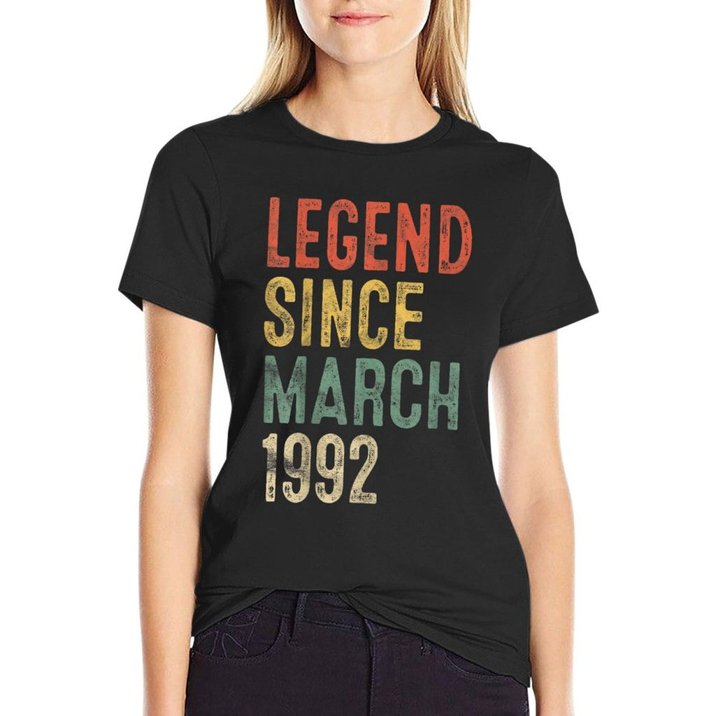 30 Year Old Gifts Legend Since March 1992 30th Birthday  Eco-friendly Material T-Shirt