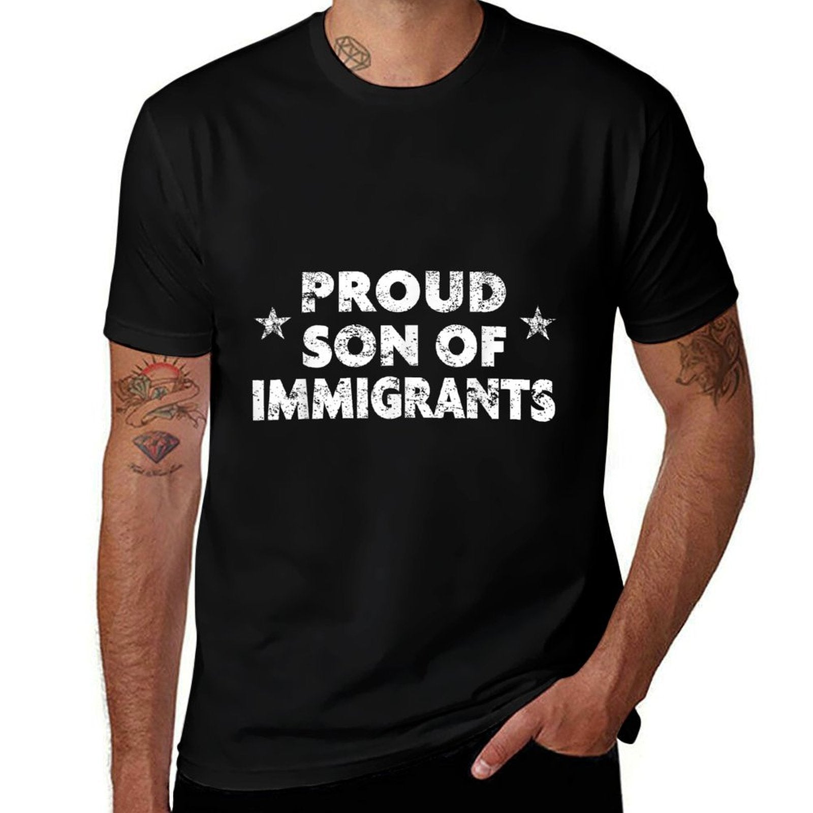 Pro-Immigration Proud Son of Immigrants  Lightweight T-Shirt