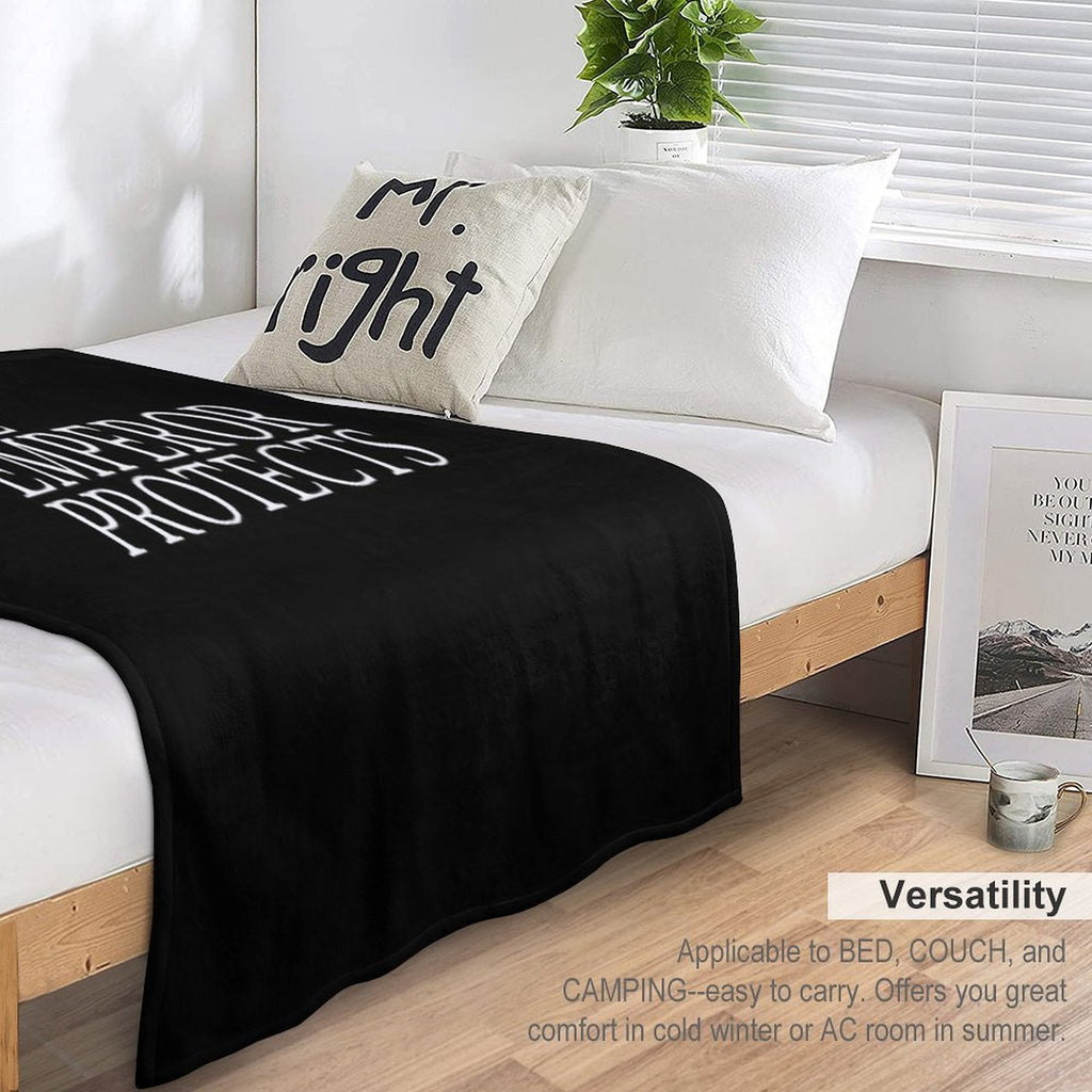 The Emperor Protects All-season Throw Blanket