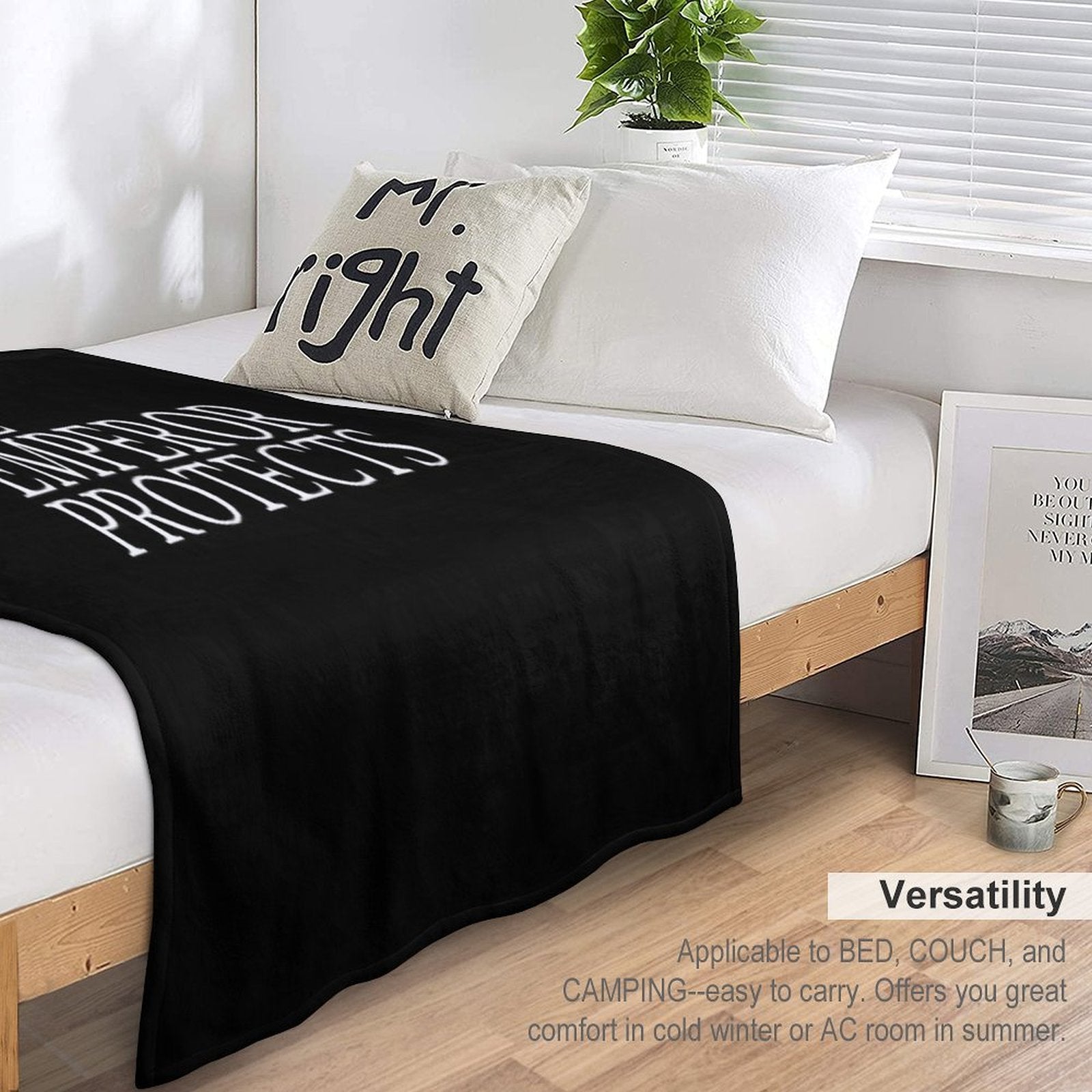 The Emperor Protects All-season Throw Blanket