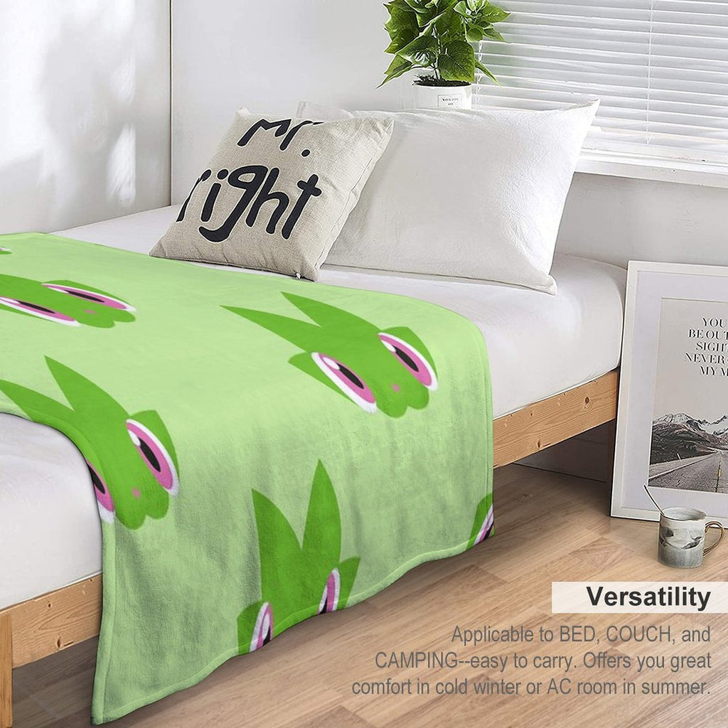 Minimalist Sprigatito Velvety-soft Throw Blanket