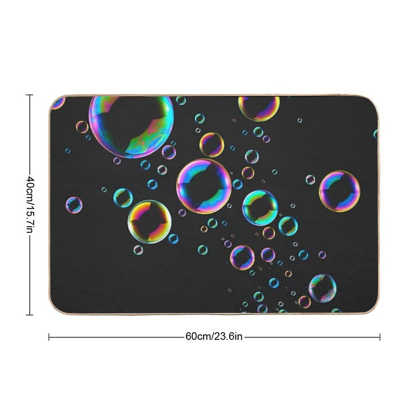 Colorful Bubbles  Slip-Resistant Bath Mat