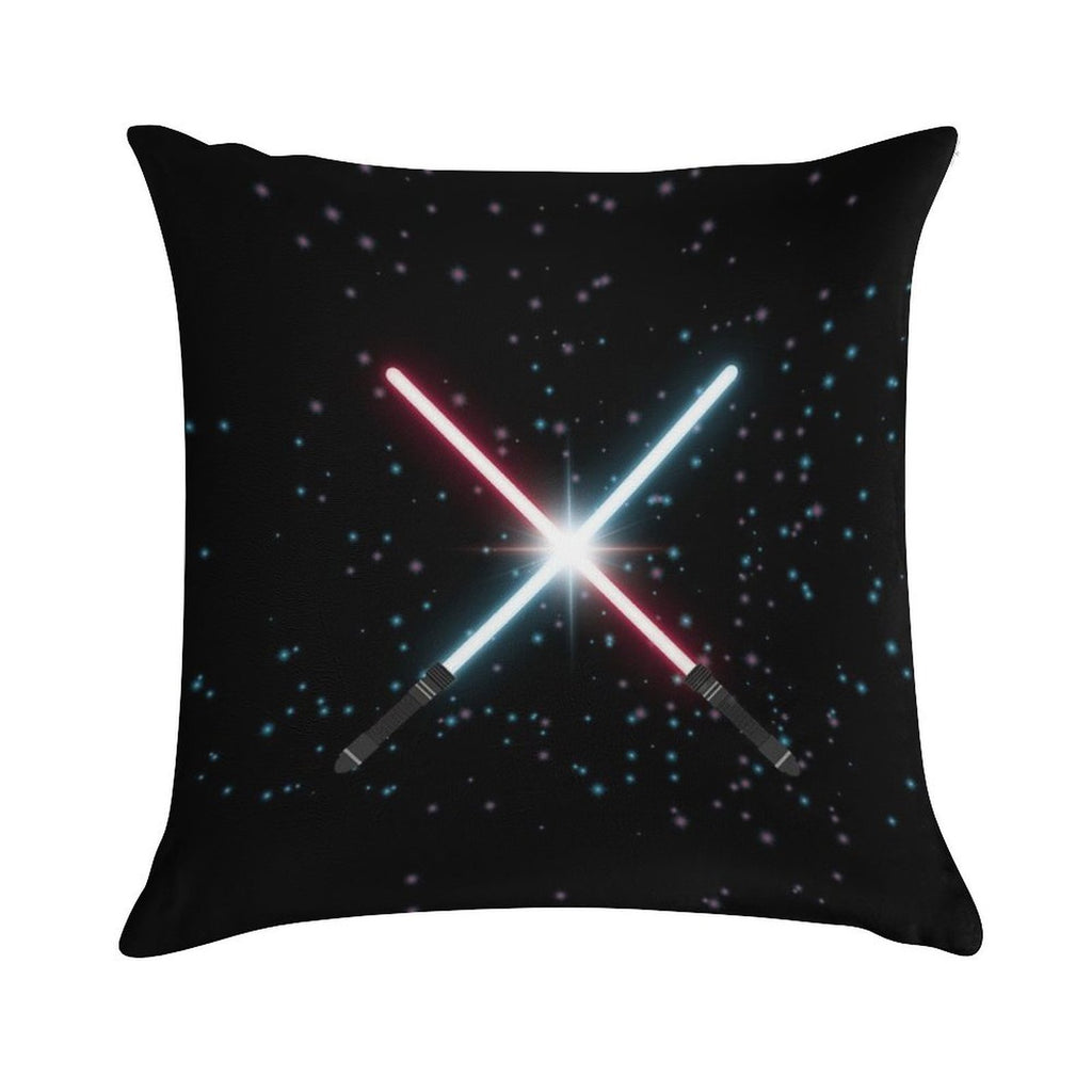 Lightsaber Stardust Soft Luxury Feel Throw Pillow