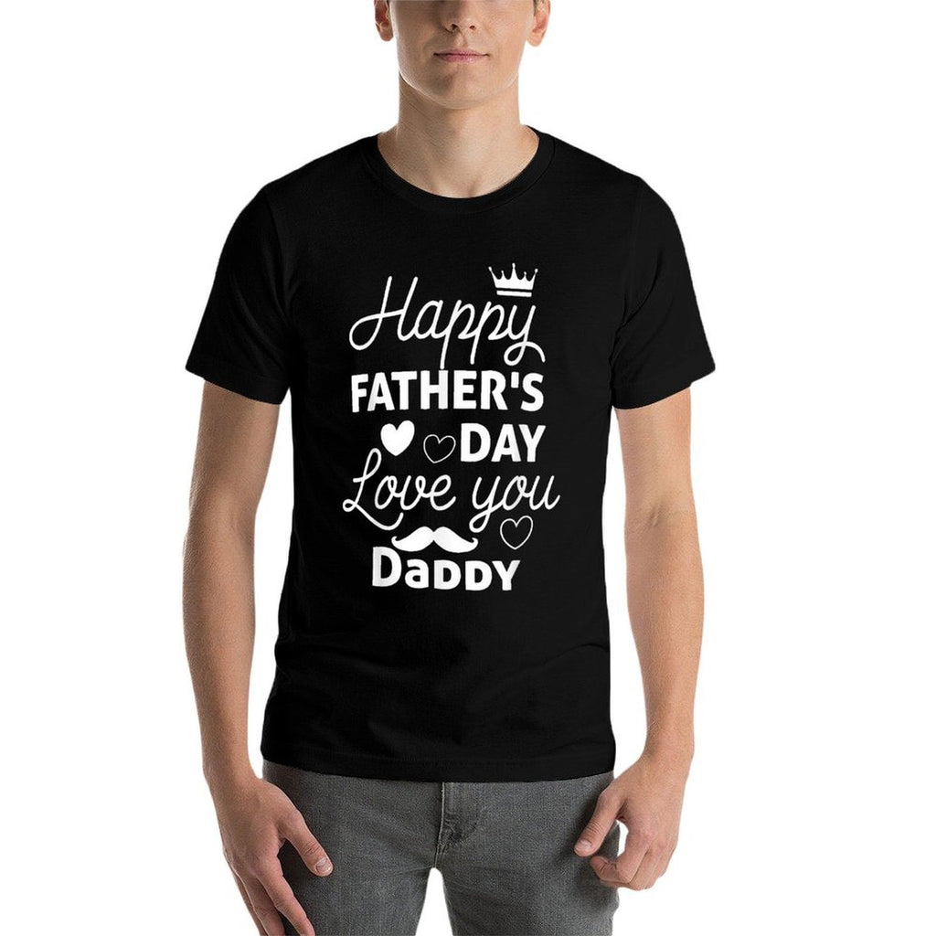 Happy Fathers Day Daddy 2025 for Dad Kids  Lightweight T-Shirt