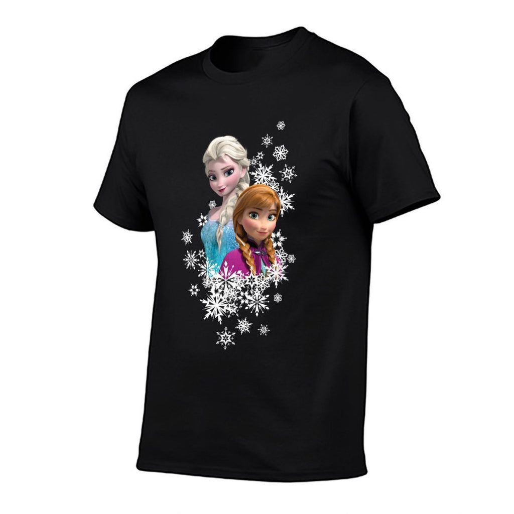 Disney Frozen Anna And Elsa Snowflakes  Relaxed-fit T-Shirt