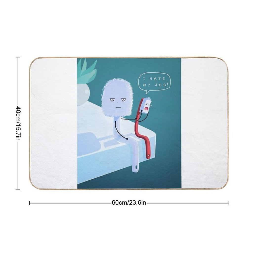 I Hate My Job  Repositionable Bath Mat