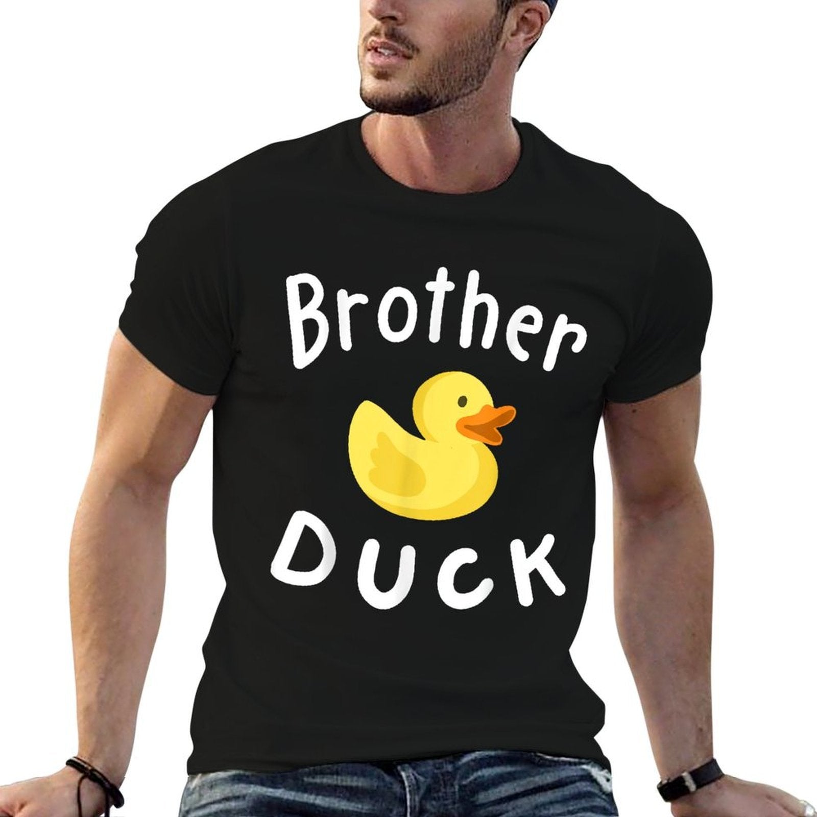 Brother Duck Birthday Rubber Duck Lover Family Matching Boys  Wrinkle-resistant T-Shirt