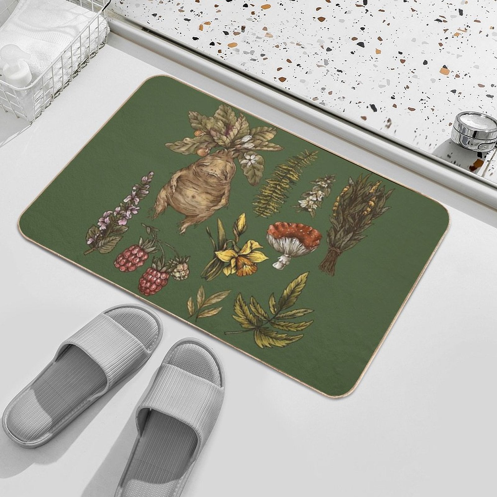 Study of Herbs And Plants - Herbology  Odorless Bath Mat
