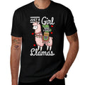 Llama Just A Girl Who Loves Llamas  Moisture-wicking T-Shirt