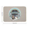 Columbo Car And Dog  Absorbent Bath Mat