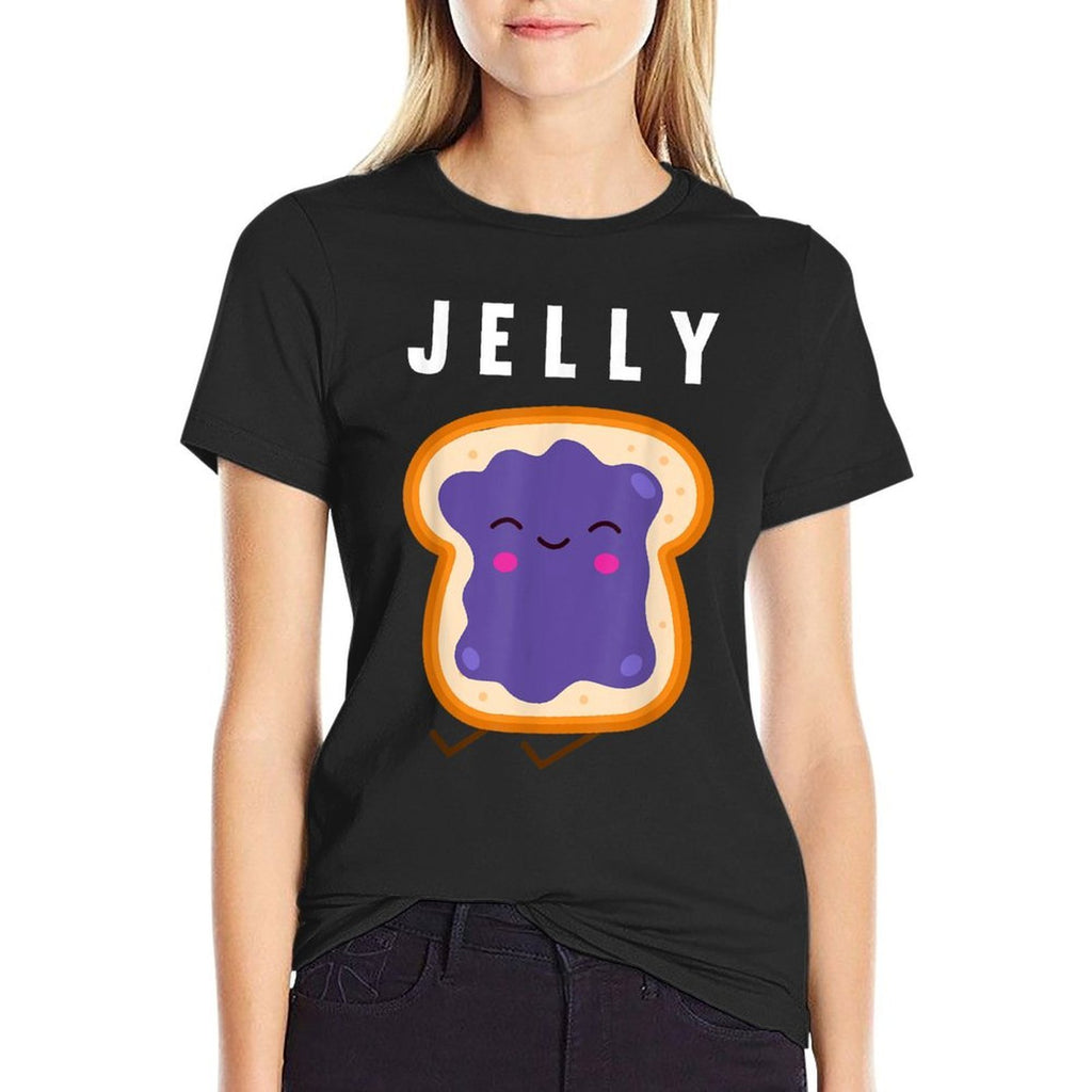 Peanut Butter And Jelly Best Friend Matching  Summer-ready Fabric T-Shirt