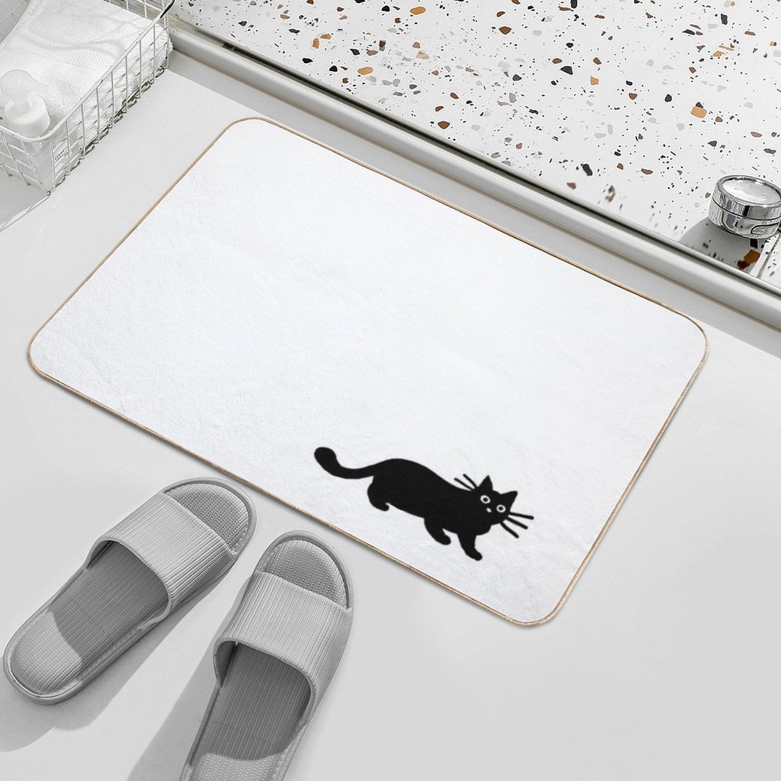 Black Cat(s)  Non-Slip Bath Mat