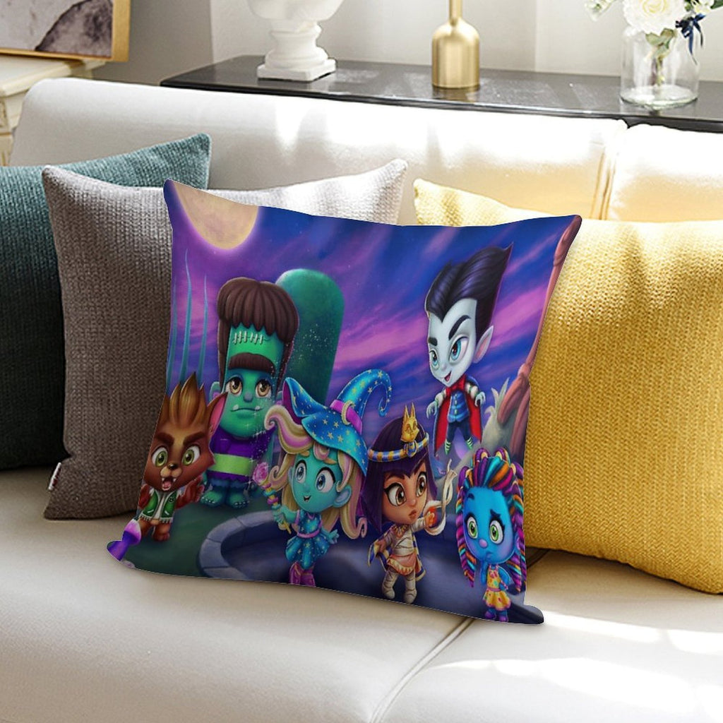 Super Monsters Soft Reinforced Edging Throw Pillow