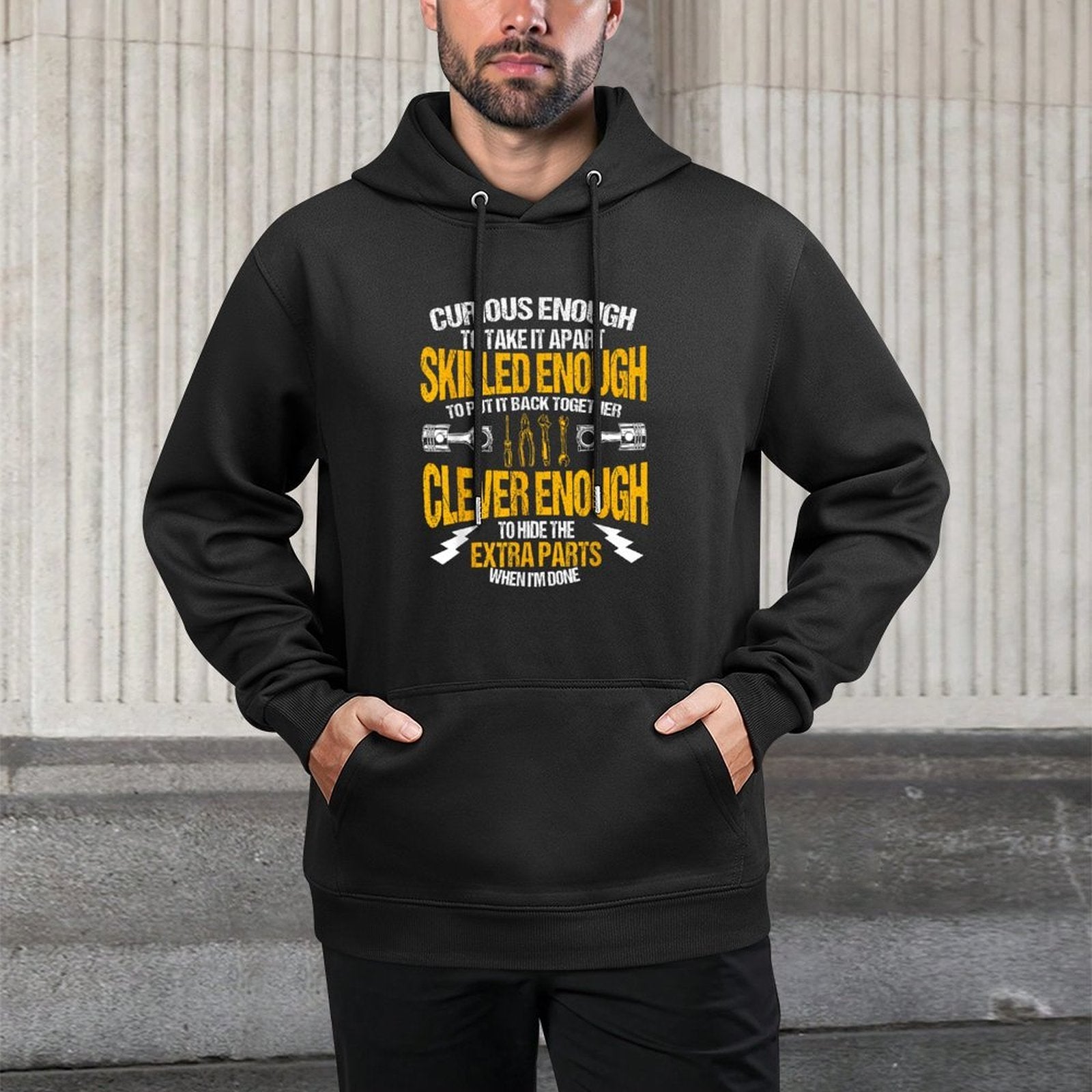 Funny Car Mechanic Gift Mechanic Tool Tuner Shape Retention Hoodie