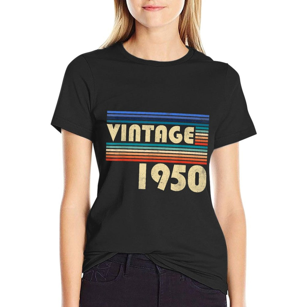Vintage 1950 Limited Edition Outfit Retro 70th Birthday  Polyester Blend T-Shirt