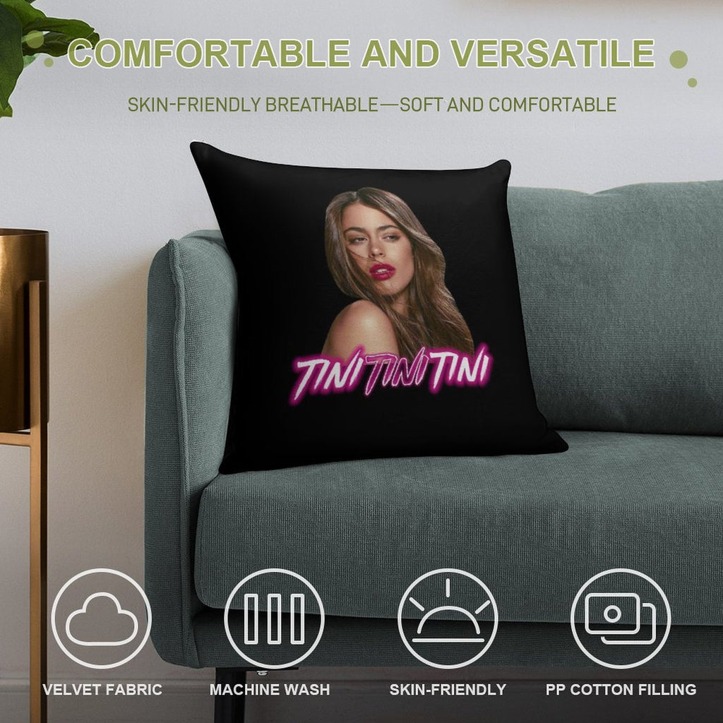 Tini Tini Tini Soft Decorative Cover Throw Pillow