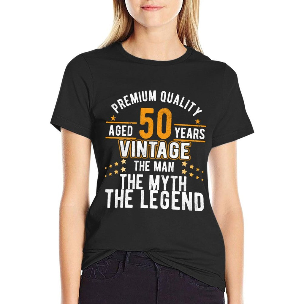 Vintage Dude The Man Myth Legend 50 Yrs 50th Birthday  Moisture-wicking T-Shirt