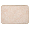 Delicate Peony Flowers on A Pastel Textured Creamy Tan Pattern  Toxin-Free Bath Mat