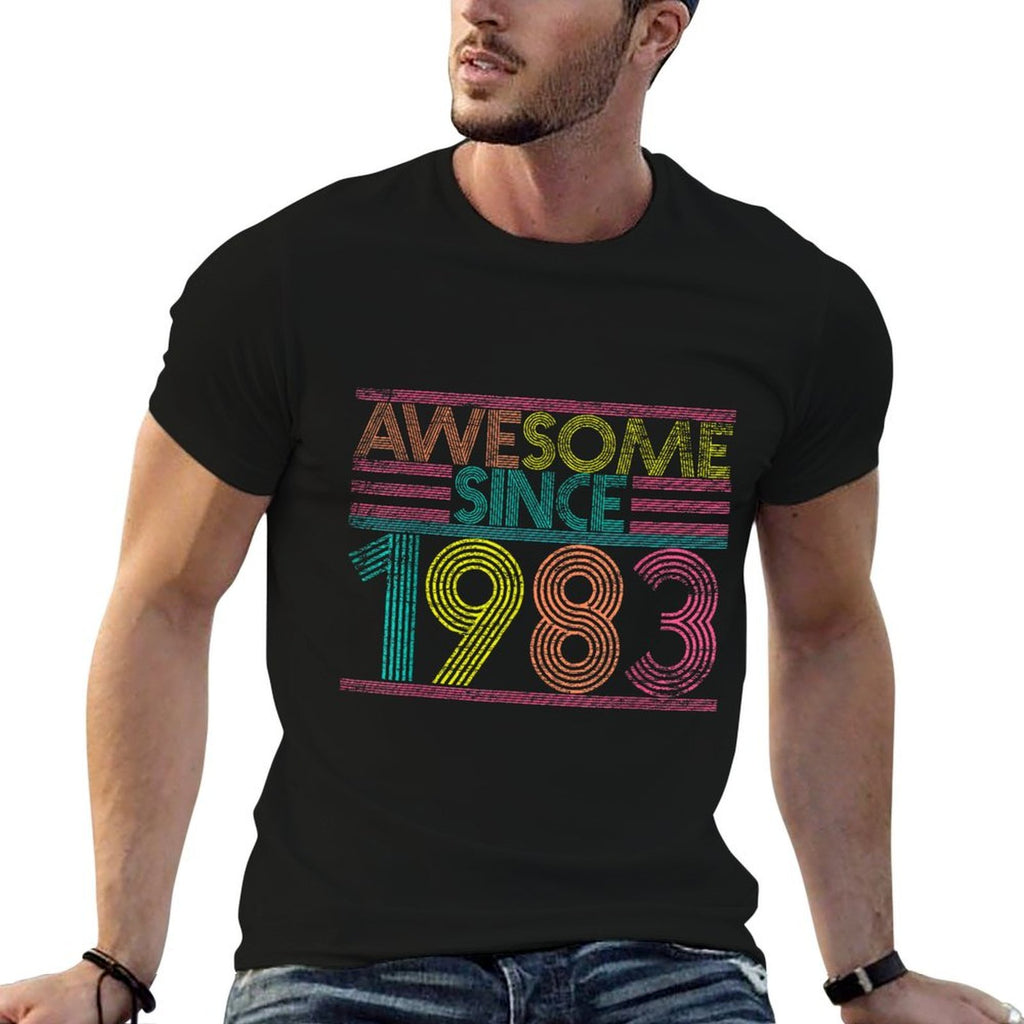 Awesome Since 1983 42nd Birthday Gifts 42 Years Old  Breathable T-Shirt