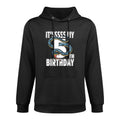 Its My 5th Birthday Snake 5 Years Old Birthday Boys Girls Medium-Weight Fabric Hoodie
