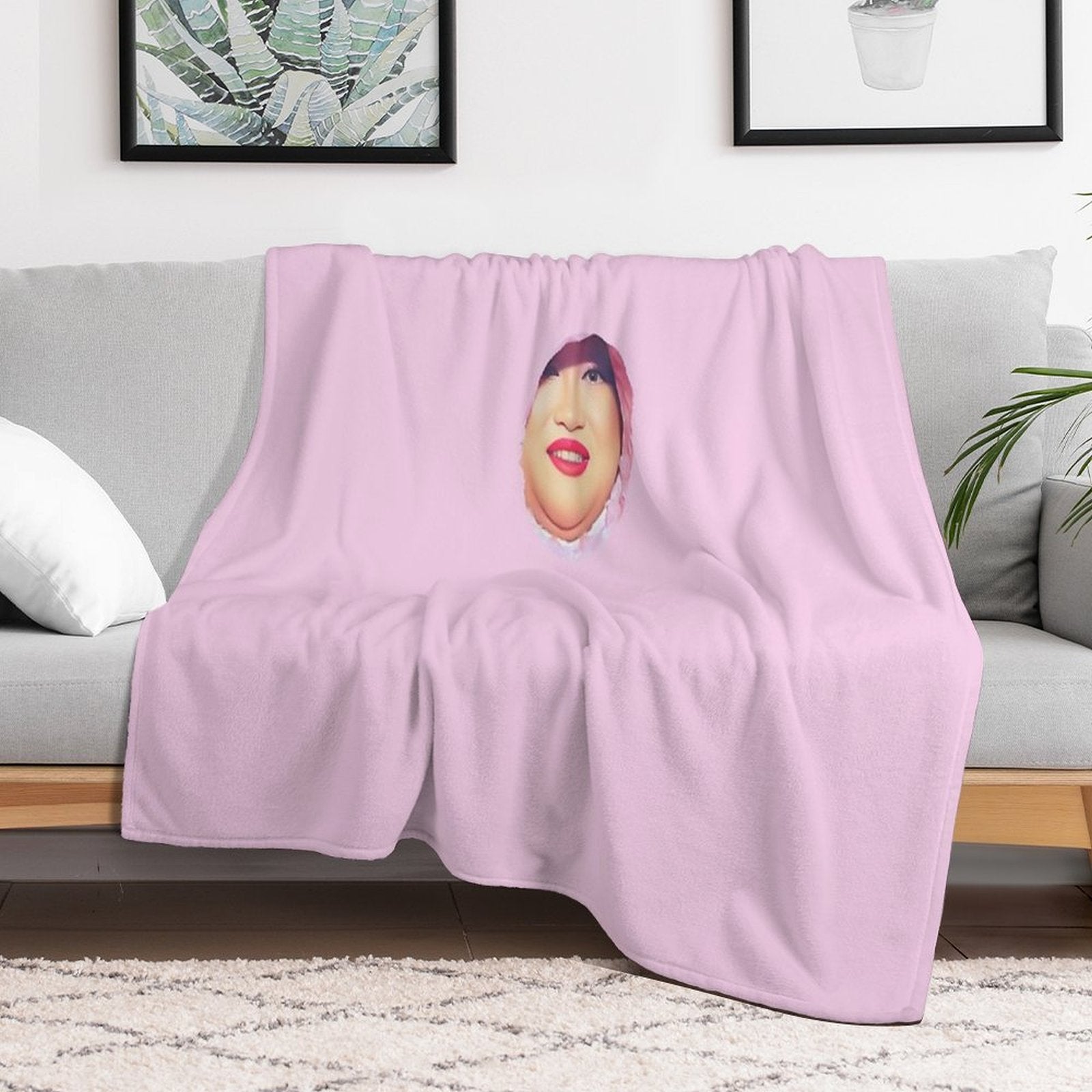 Joella Face Eco-conscious Throw Blanket