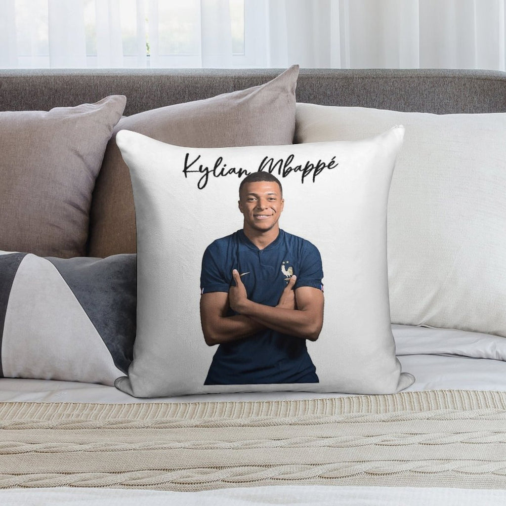 Kylian Mbappe Soft Style Accent Throw Pillow