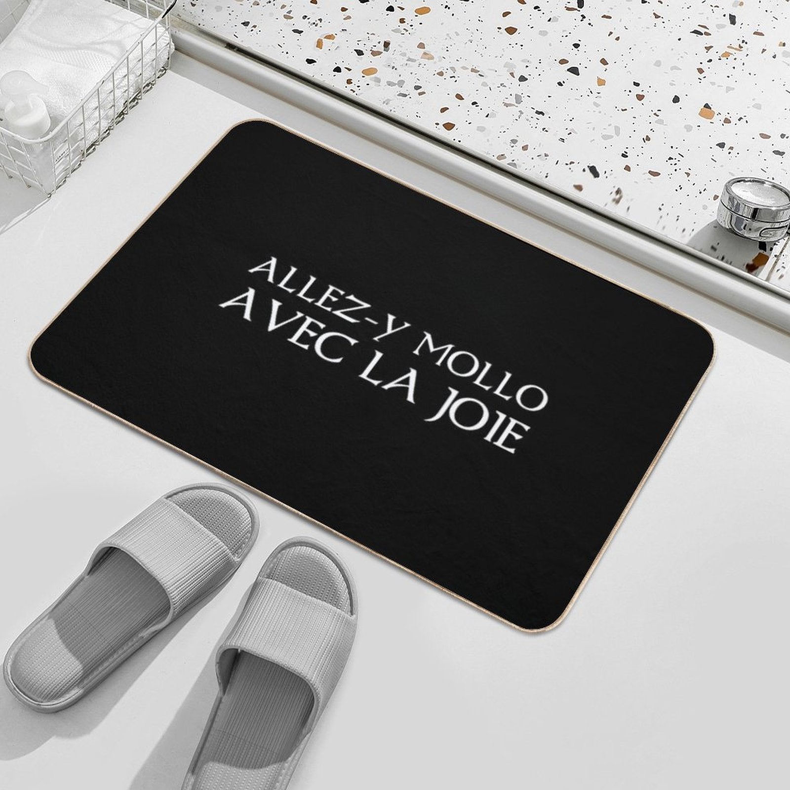 Kaamelott - Take It Easy with Joy  Fade-Resistant Bath Mat