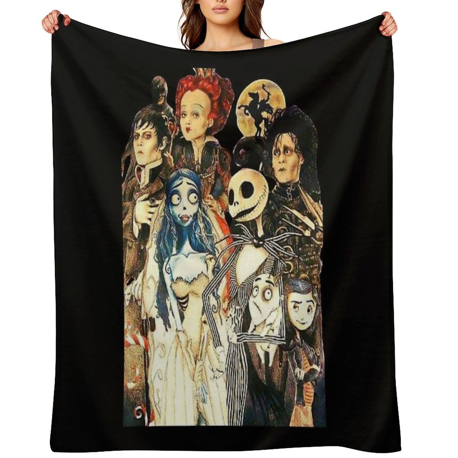 Tim Movie Horror Characters Film Plush Throw Blanket
