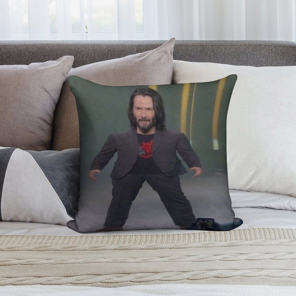 Baby Keanu Reeves Soft High-Density Material Throw Pillow