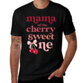 Mama of The Cherry Sweet One Coquette First Birthday 1st  Odor-resistant T-Shirt