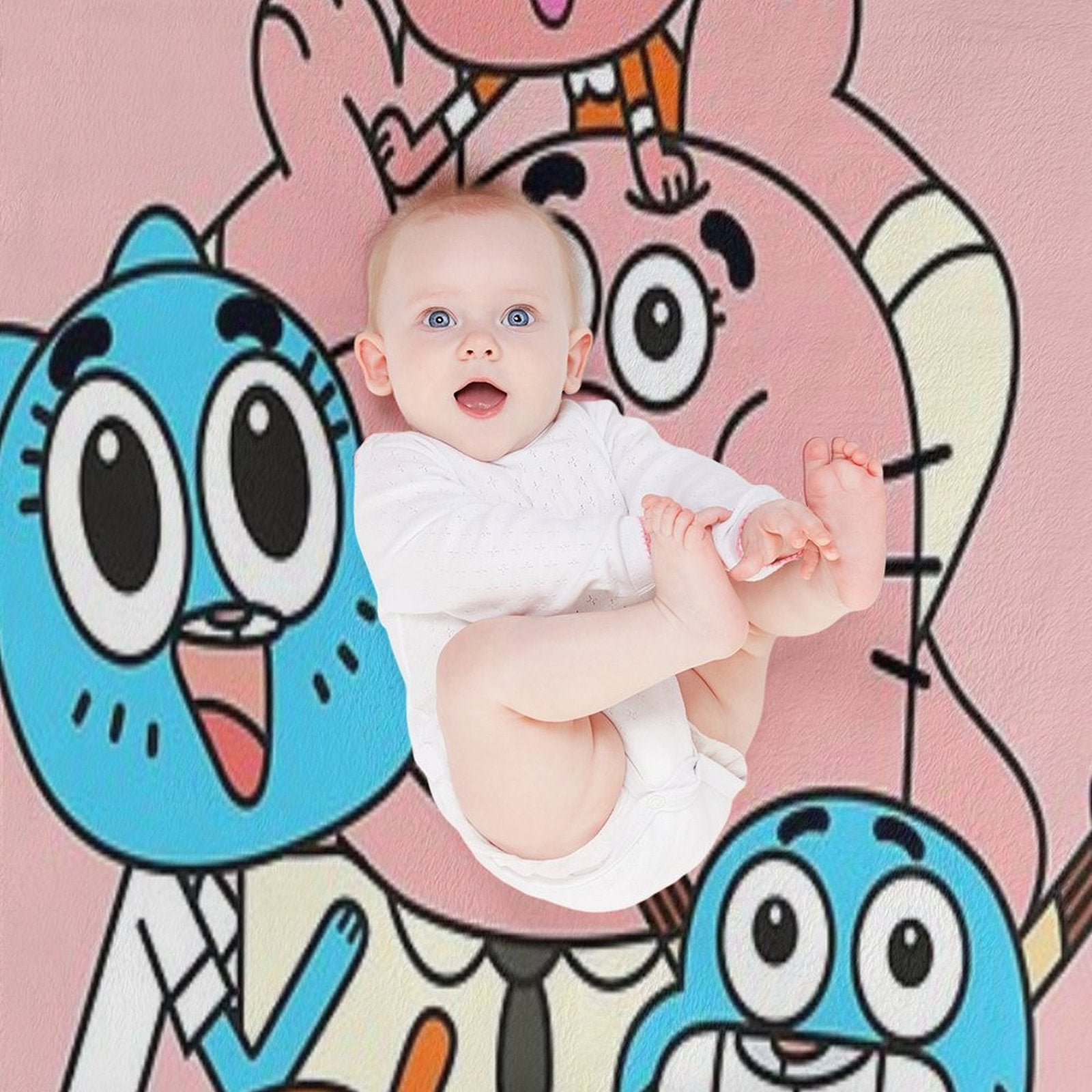 The Amazing World of Gumball Sustainable Throw Blanket