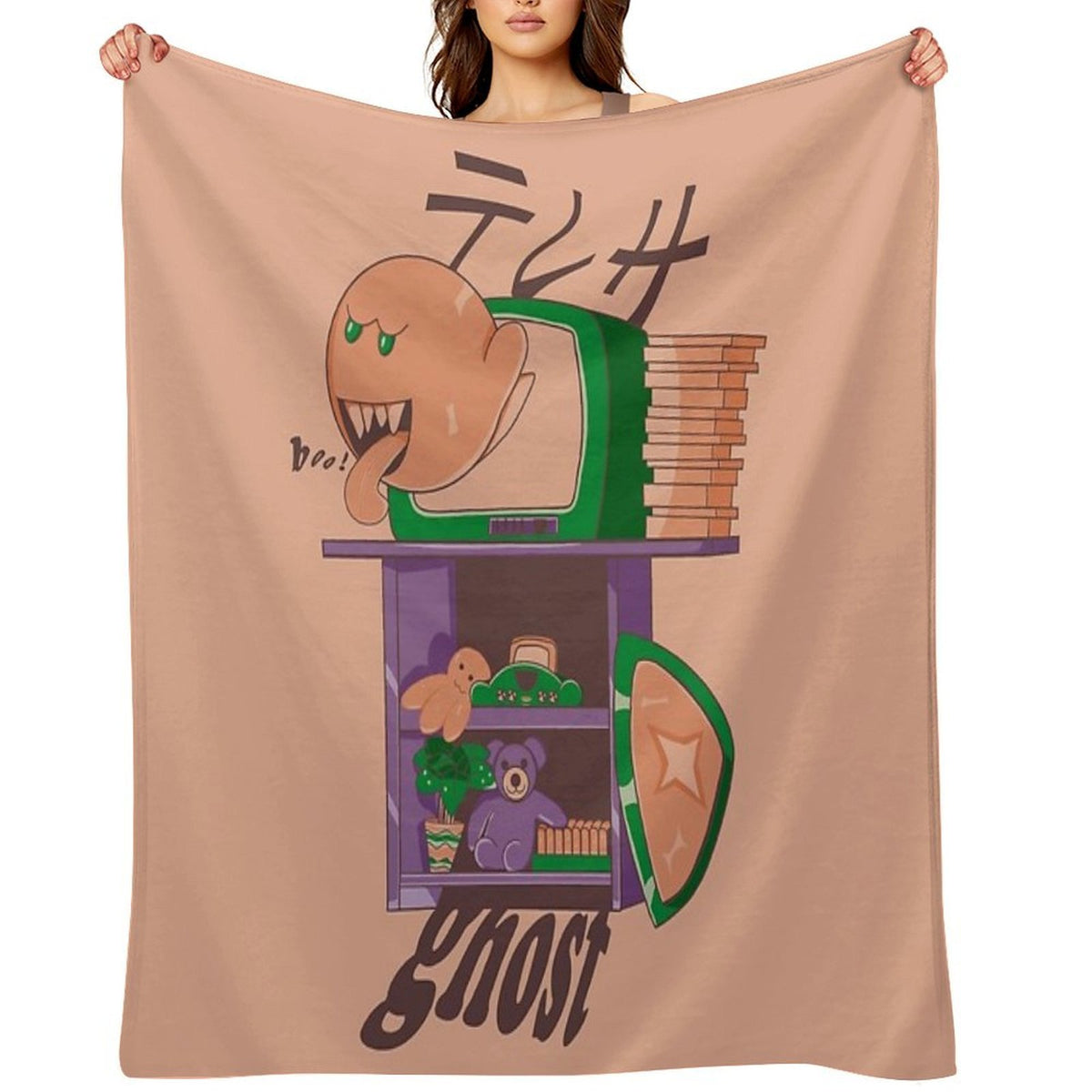 Ghost in The Console All-season Throw Blanket
