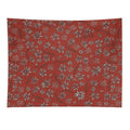 Red Daisy Surface Pattern Design, Wild Flower Art Tapestry