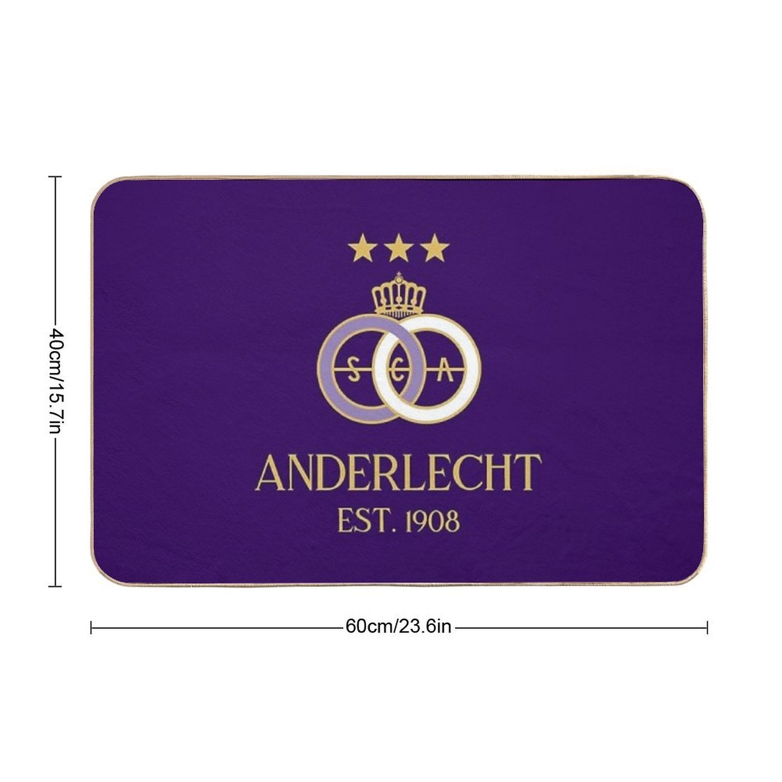 Anderlecht Gold  Rapid-Drying Bath Mat
