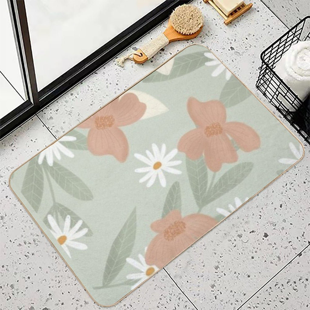 Floral Pattern  Multi-Purpose Bath Mat