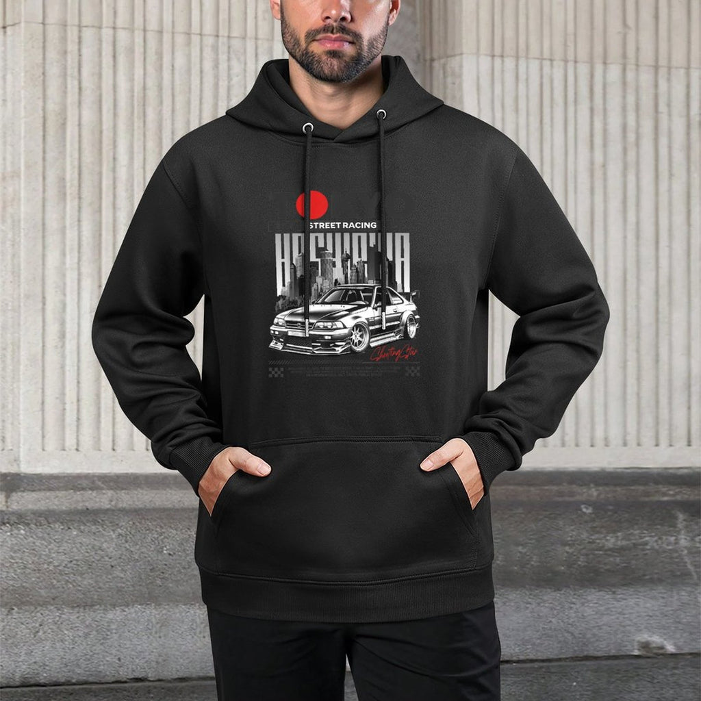 JDM Tokyo Japan Drift Race Car Tuning Retro Vintage Graphic Shape Retention Hoodie