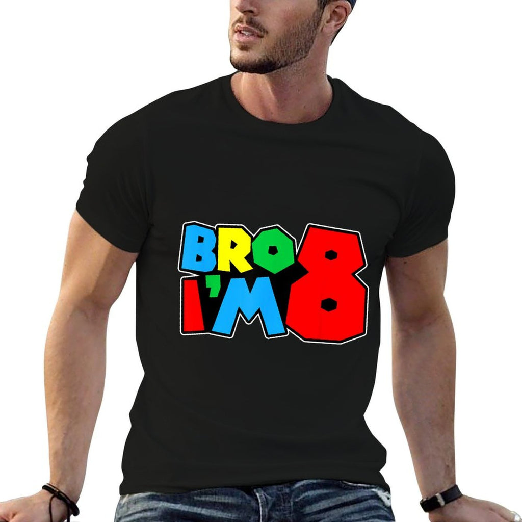 8th Birthday Boy Bro I’m 8 Year Old Video Gamer Eight Bday  Soft T-Shirt