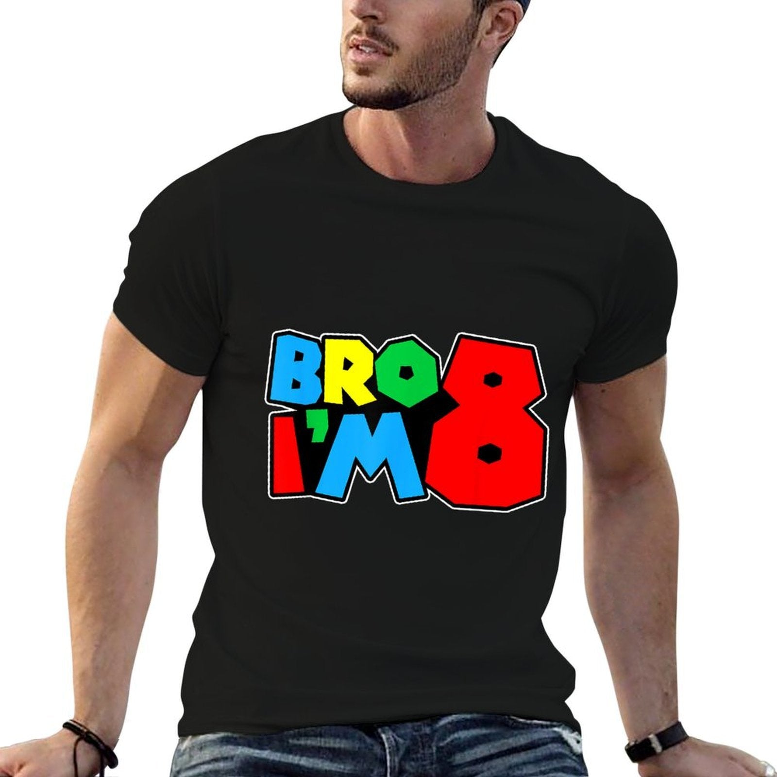 8th Birthday Boy Bro I’m 8 Year Old Video Gamer Eight Bday  Soft T-Shirt