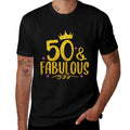Womens 50 Years Old And Fabulous 50th Birthday  Eco-friendly Material T-Shirt