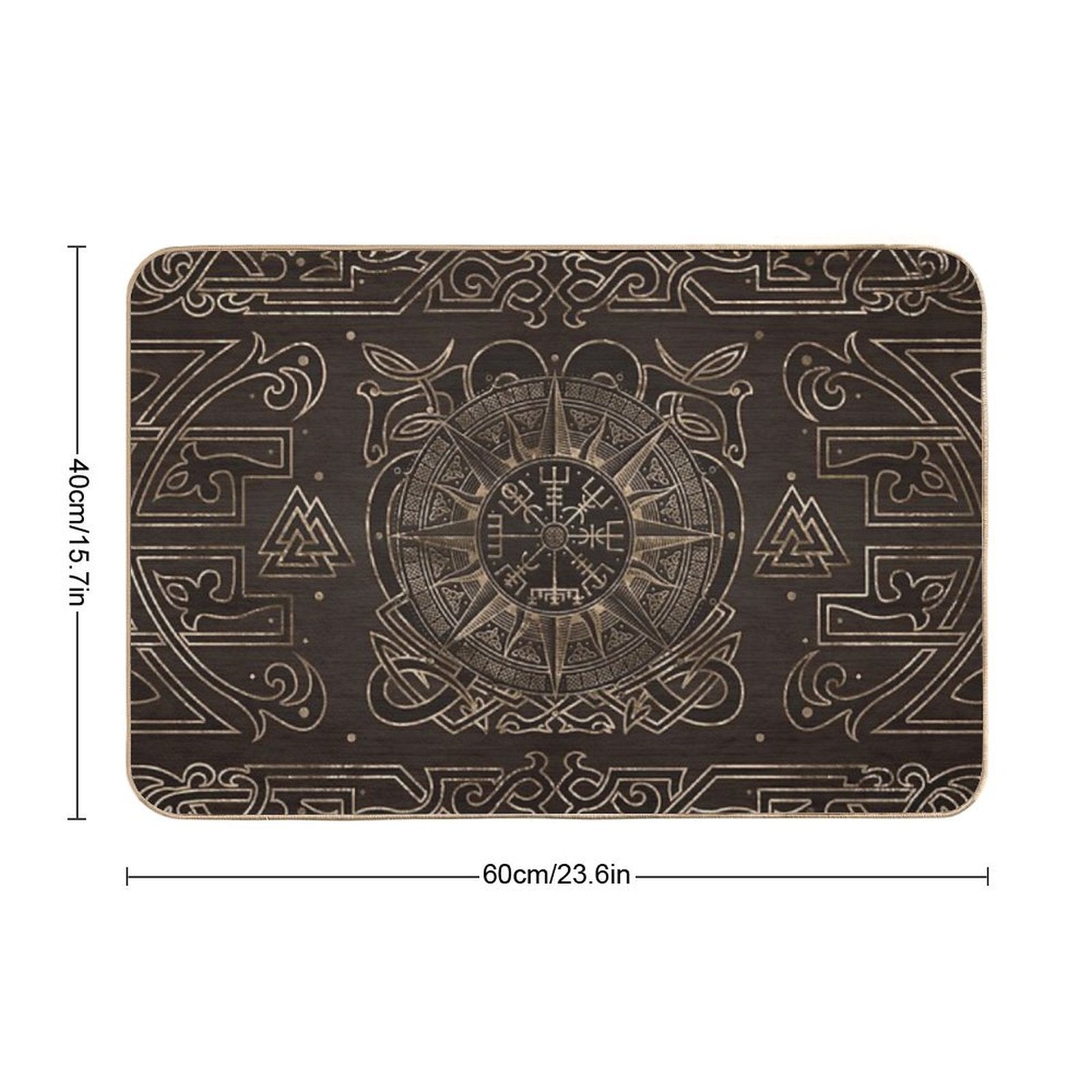 Vegvisir - Viking Compass Ornament  Slip-Resistant Bath Mat
