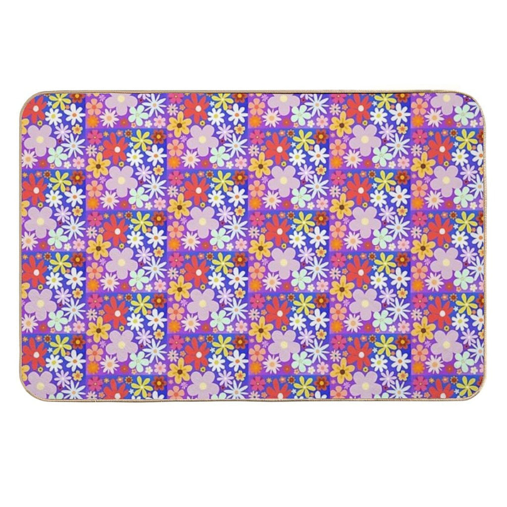 Flower Power  Fade-Resistant Bath Mat