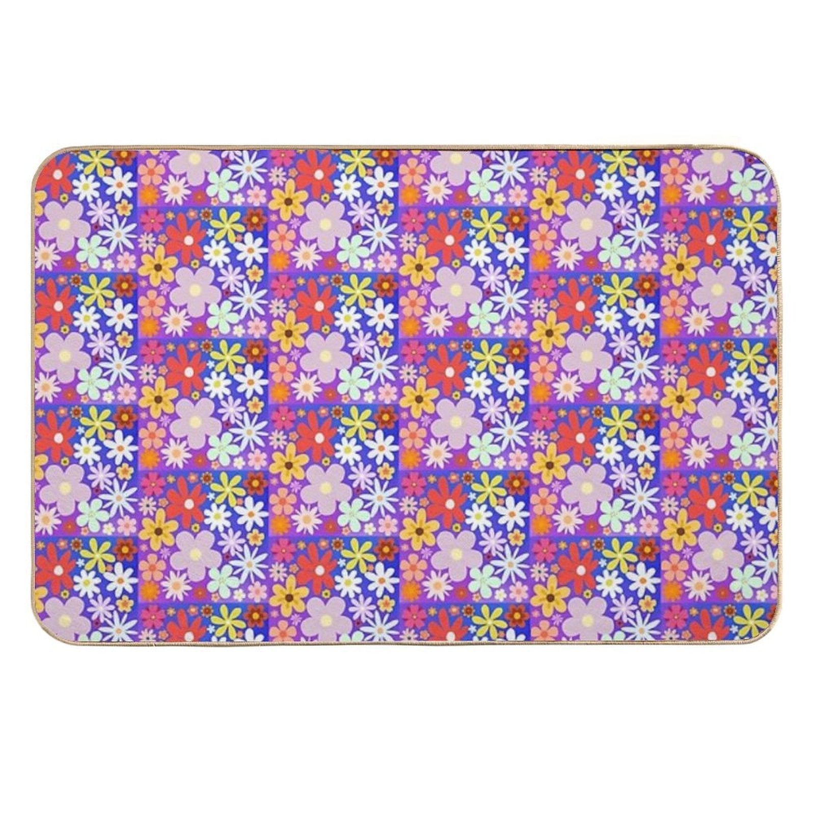 Flower Power  Fade-Resistant Bath Mat