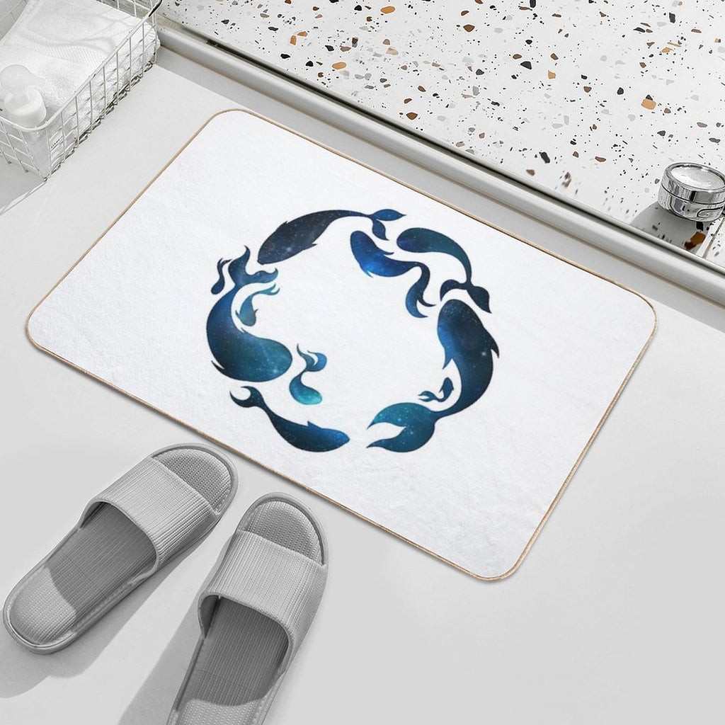 Aquatic Galaxy  Easy To Clean Bath Mat