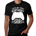 7 Years Old Boys Birthday Gamer It's My 7th Birthday Sign My  Lightweight T-Shirt