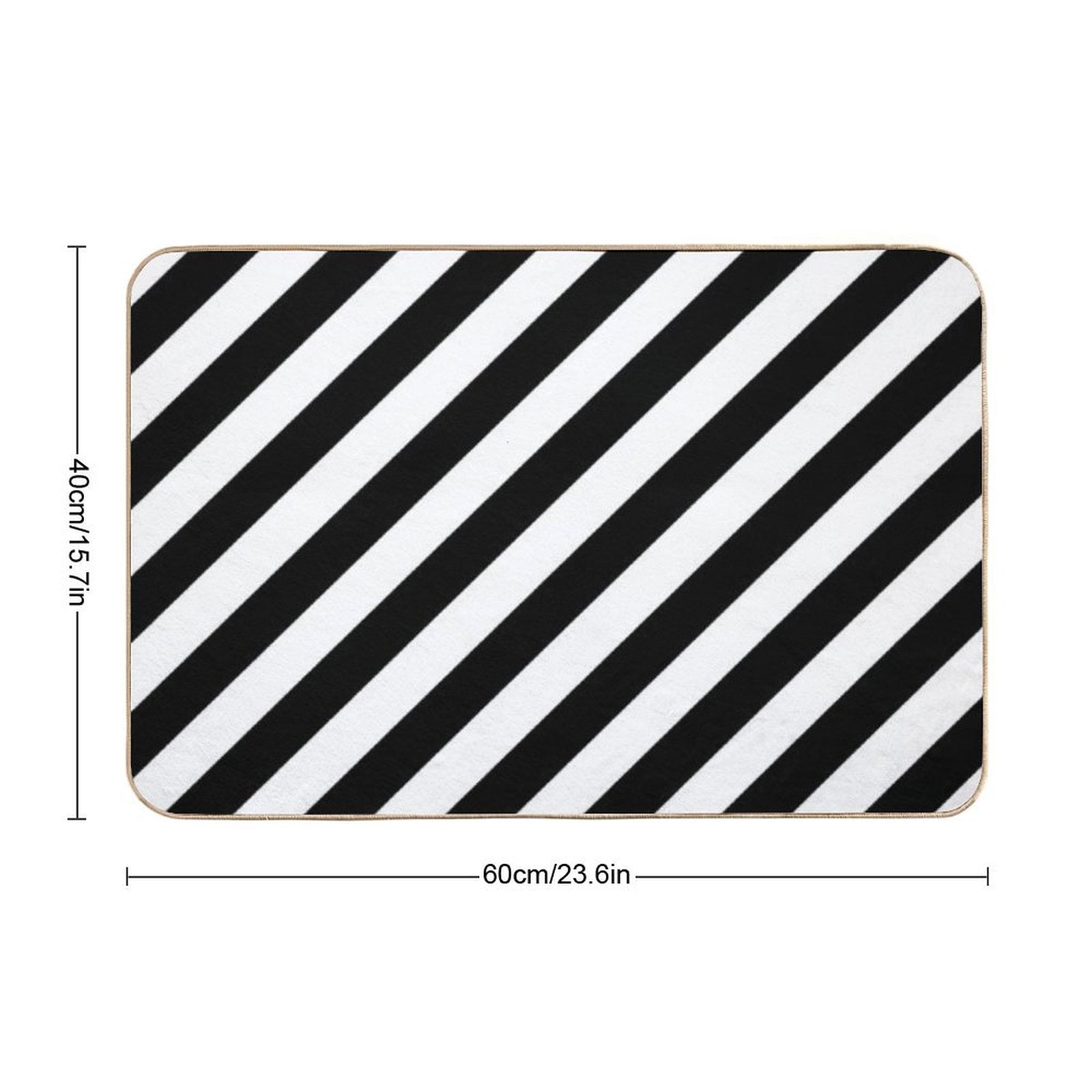 Black And White Diagonal Stripe Duvet Cover Phone Case  Slip-Resistant Bath Mat