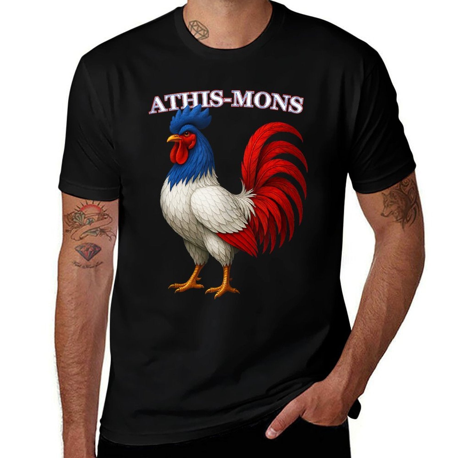 ATHIS-MONS France Français Souvenir Article  Moisture-wicking T-Shirt